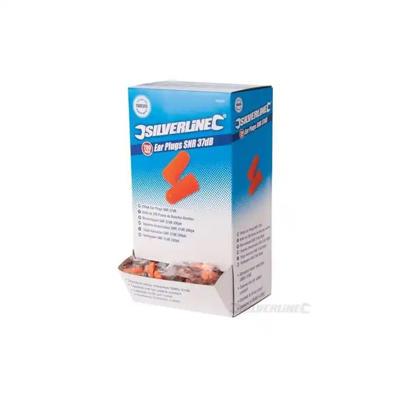 Boite de 200 bouchons d‘oreille SNR 37 dB