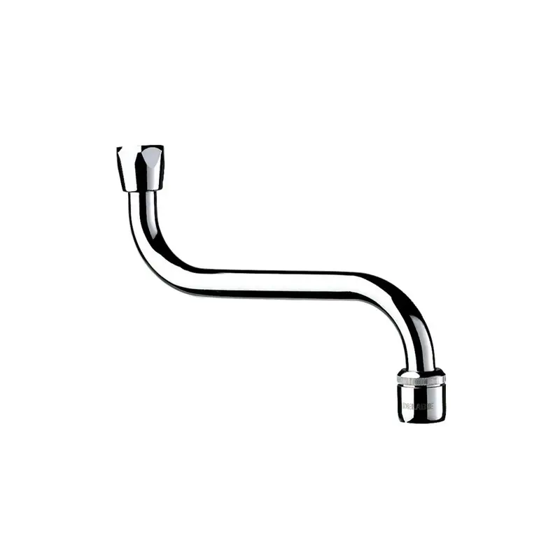 Bec universel horizontal en laiton massif chromé F1/2"