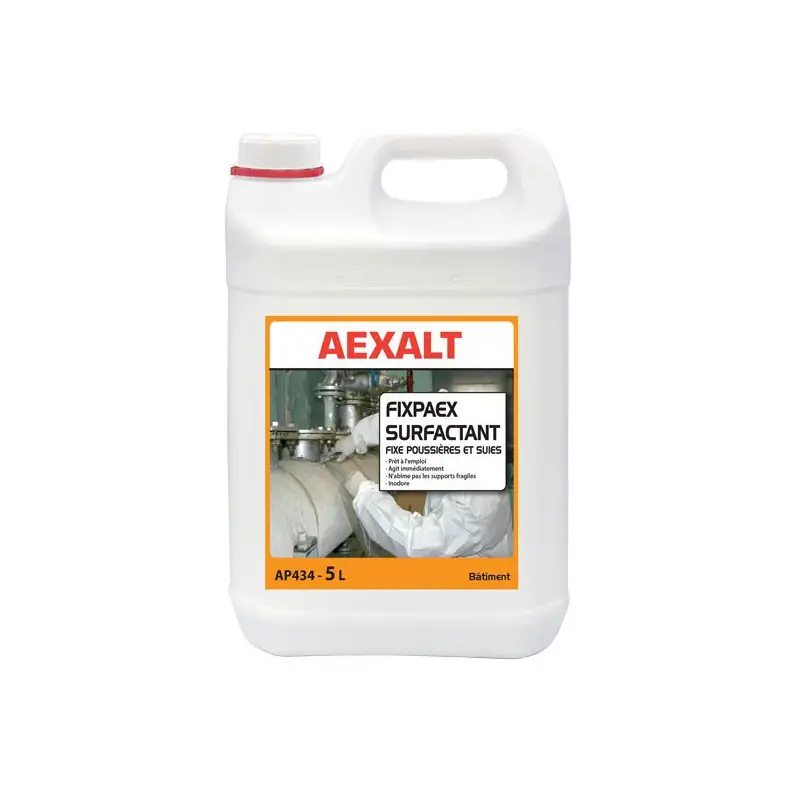 Bidon de 5 L fixe poussières et suies FIXPAEX SURFACTANT