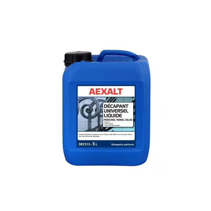 Bidon 5 L Décapant universel liquide peintures colles vernis et impres