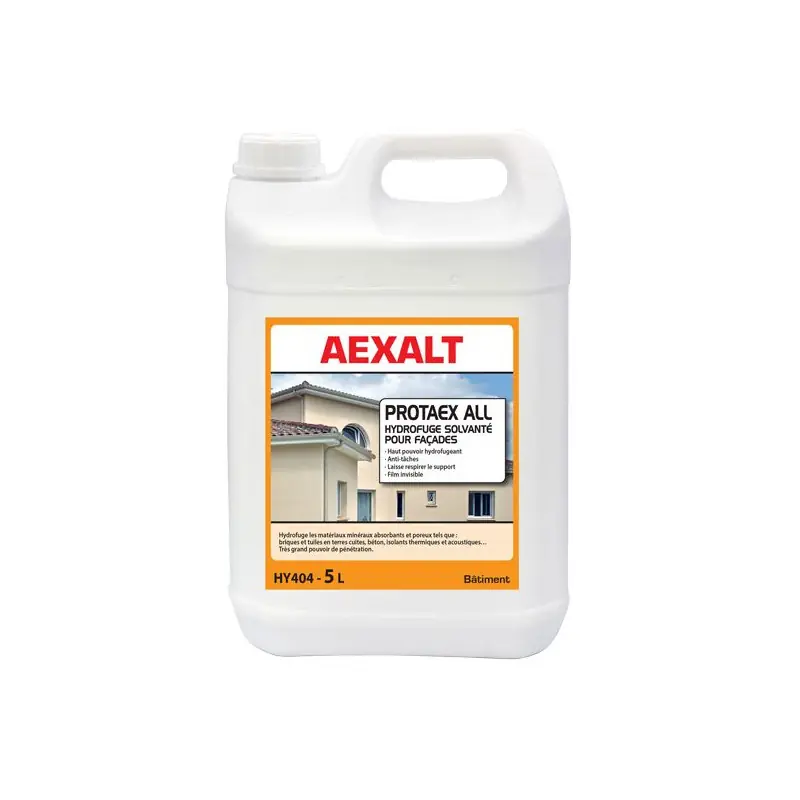 Bidon de 5 L hydrofuge solvante pour façades et toitures PROTAEX ALL