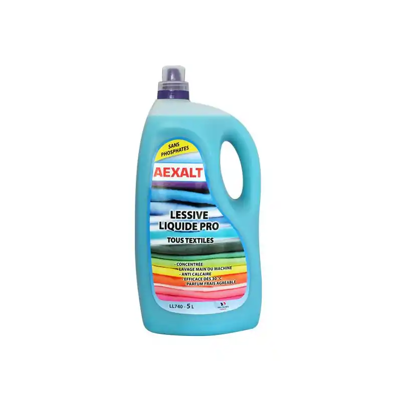 Bidon de 5 L Lessive liquide concentrée tous textiles