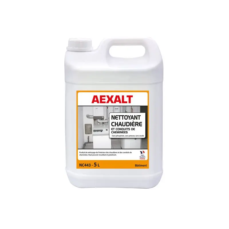 Bidon de 5 L nettoyant chaudière et conduits de cheminées