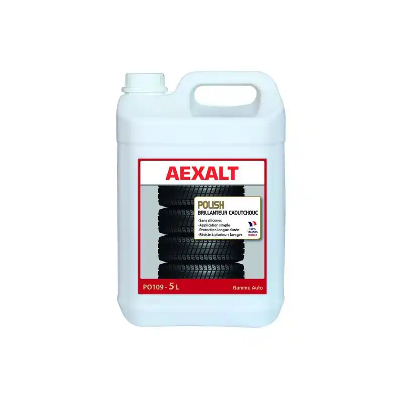 Bidon de 5 L polish brillanteur caoutchoucs