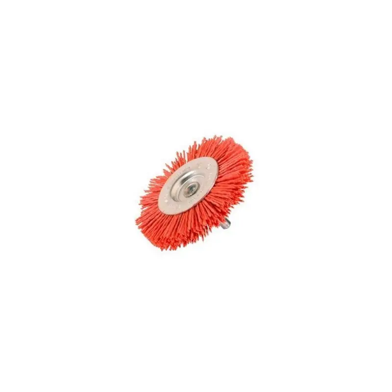 Brosse Circulaire Sur Tige 6mm D.75 Fils Nylon Abrasif