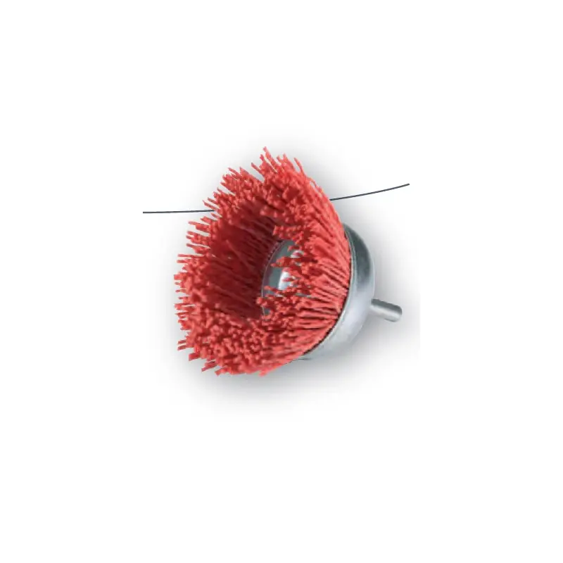 Brosse Coupe Sur Tige 6mm D.50 Fils Nylon Abrasif