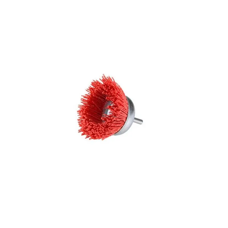 Brosse Coupe Sur Tige 6mm D.75 Fils Nylon Abrasif