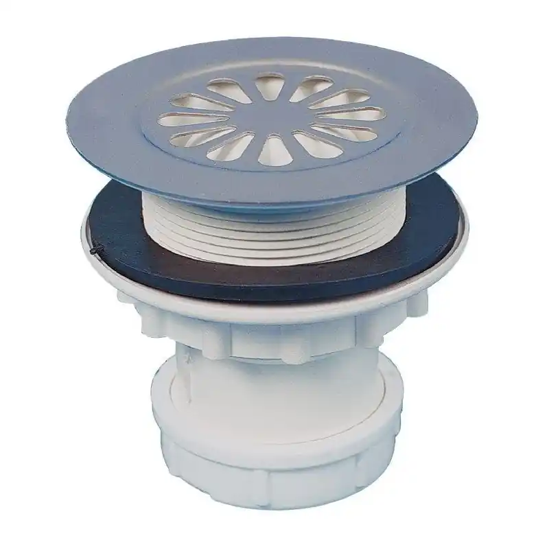 Bonde siphoïde PVC verticale pour receveur grès Diam 60 mm