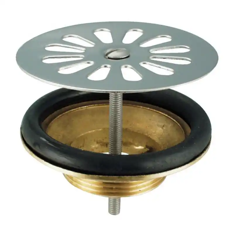 Bonde laiton à grille plate 641040 pour évier grès
