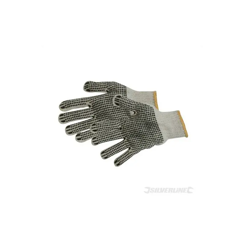 Gants à points PVC sur paume et revers