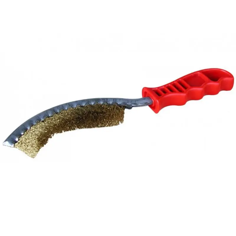 Brosse métallique concave acier laitonné 265 mm 8200279