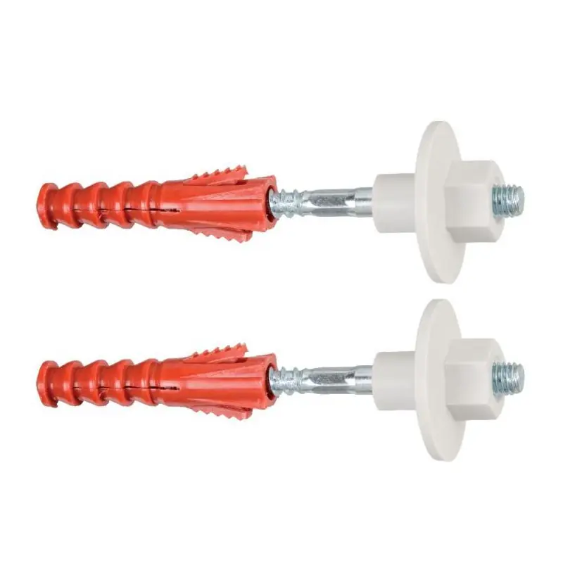 Lot de 2 Fixations pour lavabo, WC, bidet 8 x 90 mm