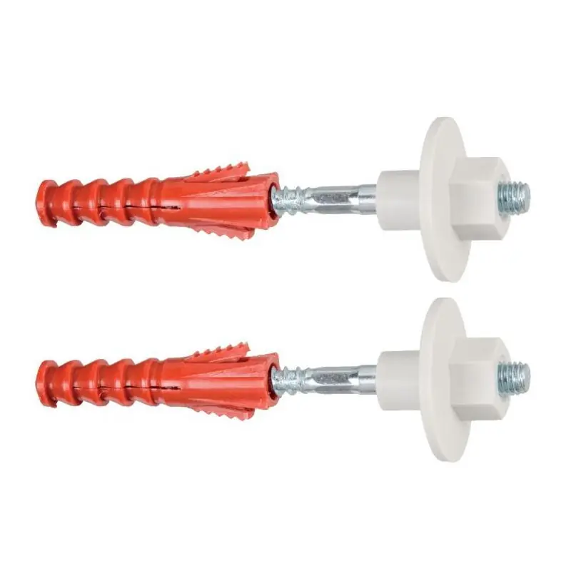 Lot de 2 Fixations lavabo, WC, Bidet 10 x 180 mm