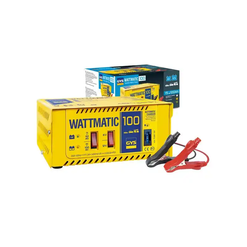 Chargeur de batterie automatique 6-12V 140W WATTMATIC 100