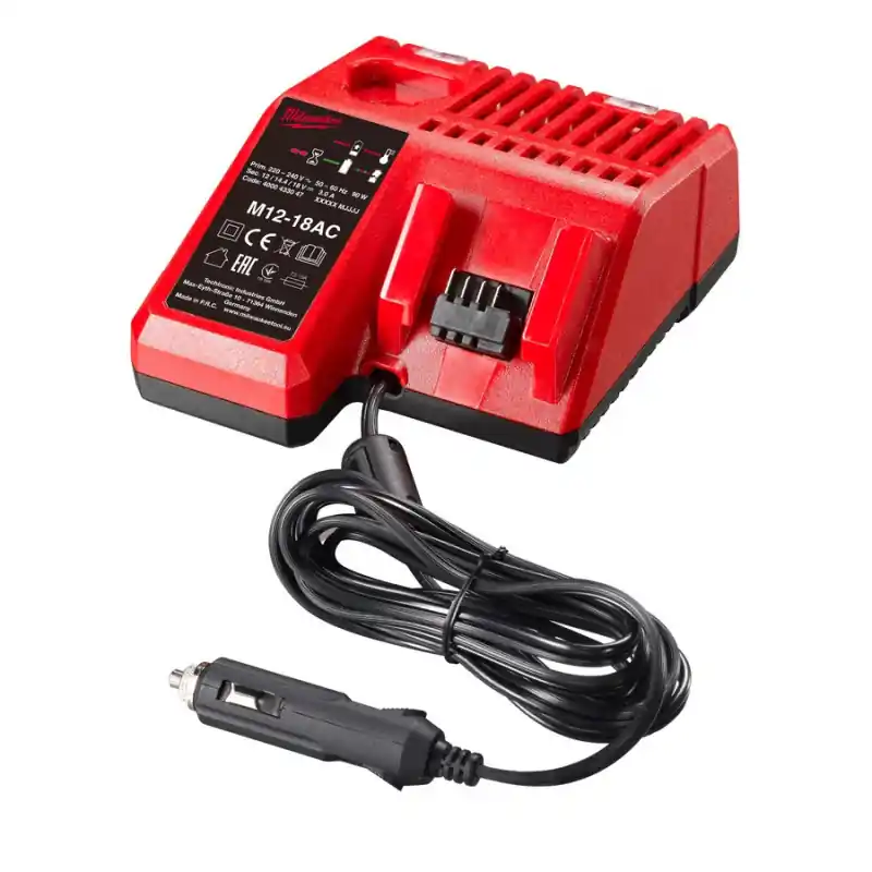 Chargeur allume cigare batteries M12 M18 REDLITHIUM-ION 12-18V 2-12Ah