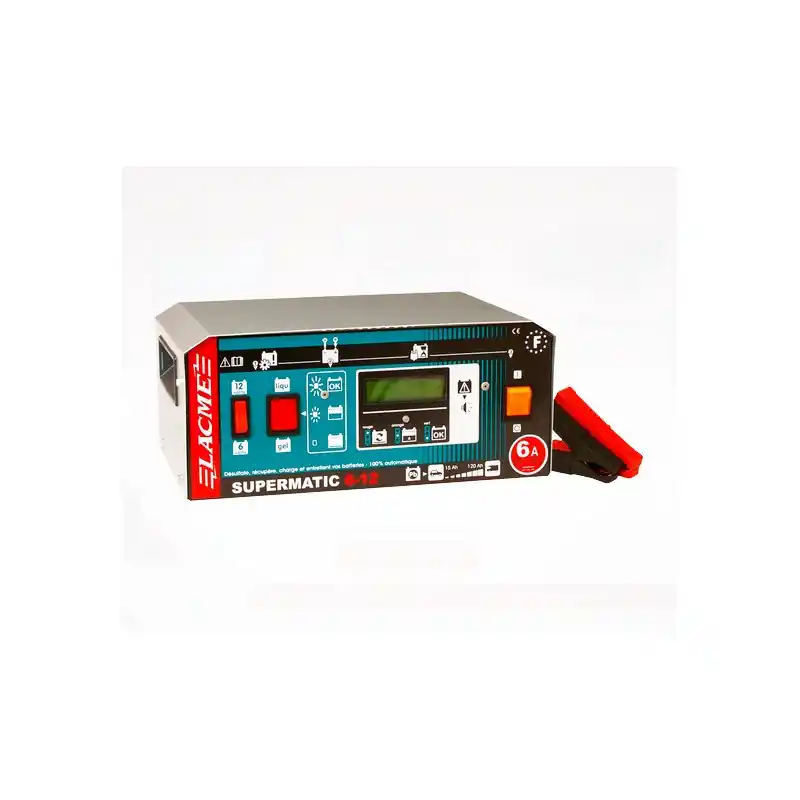Chargeur batterie intelligent 6A 6V / 12V SUPERMATIC 6-12