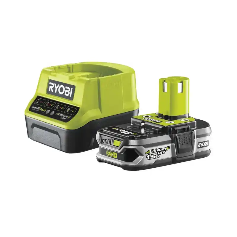 Chargeur rapide RC18120-115 2A et batterie One+ 18V 1,5Ah Ryobi