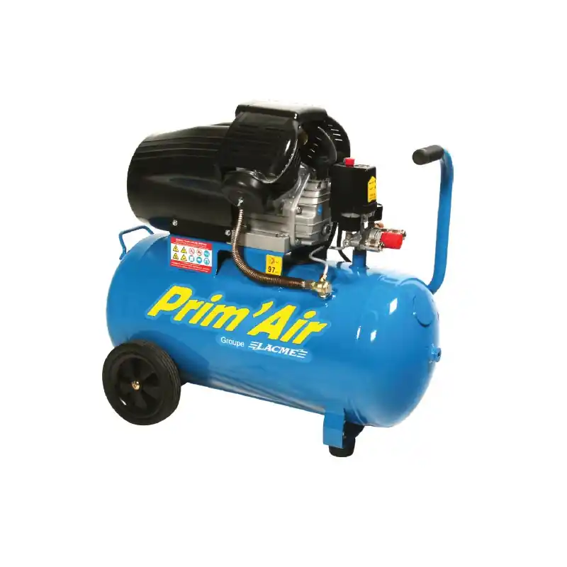 Compresseur à piston 3 CV Monophasé Bicylindre en V 20 m³/h 50 L MM 20