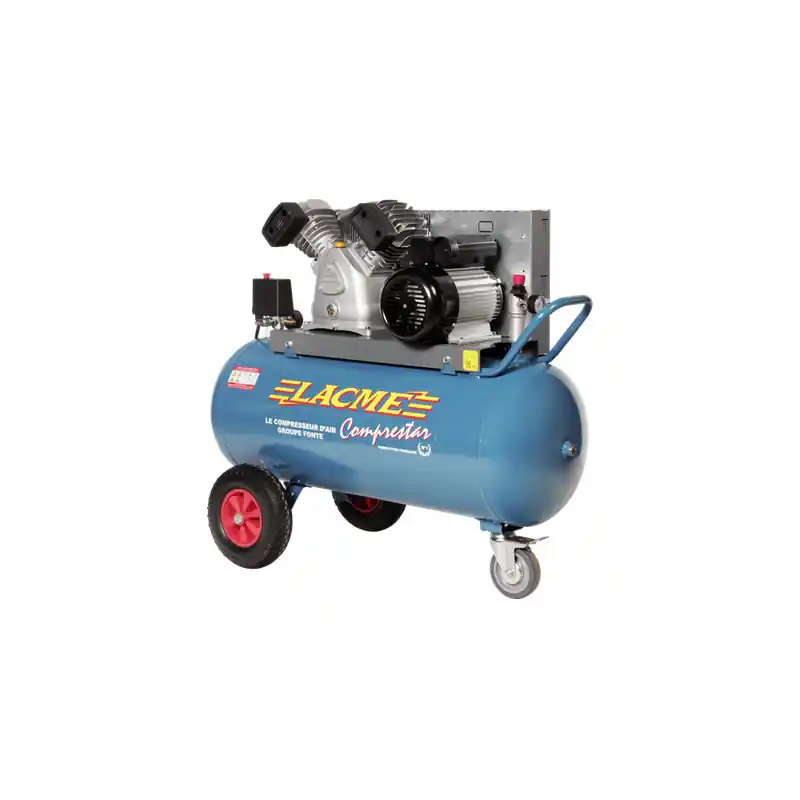 Compresseur à courroie 4CV Monophasé 20m3/h cuve 100L 20V100M