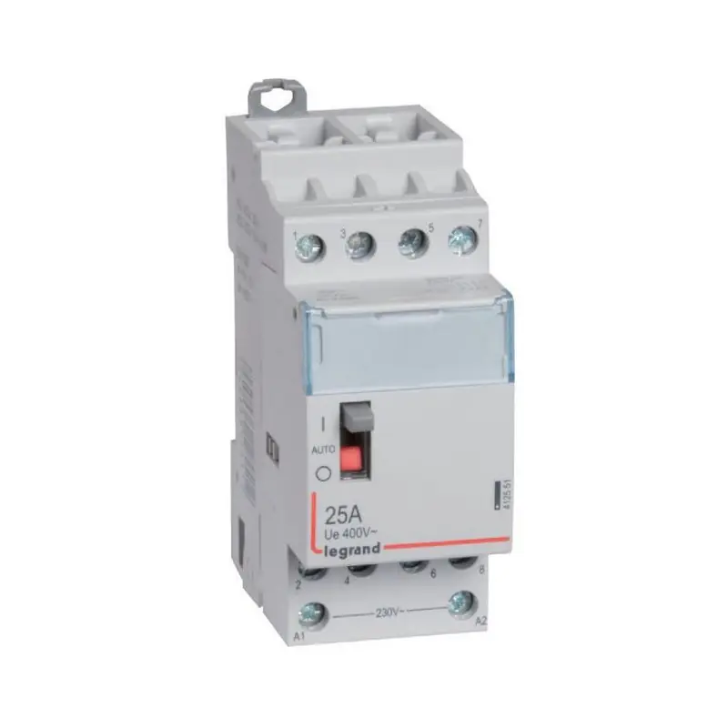 Contacteur de puissance avec commande manuelle Tétrapolaire 400 V~ 4 F