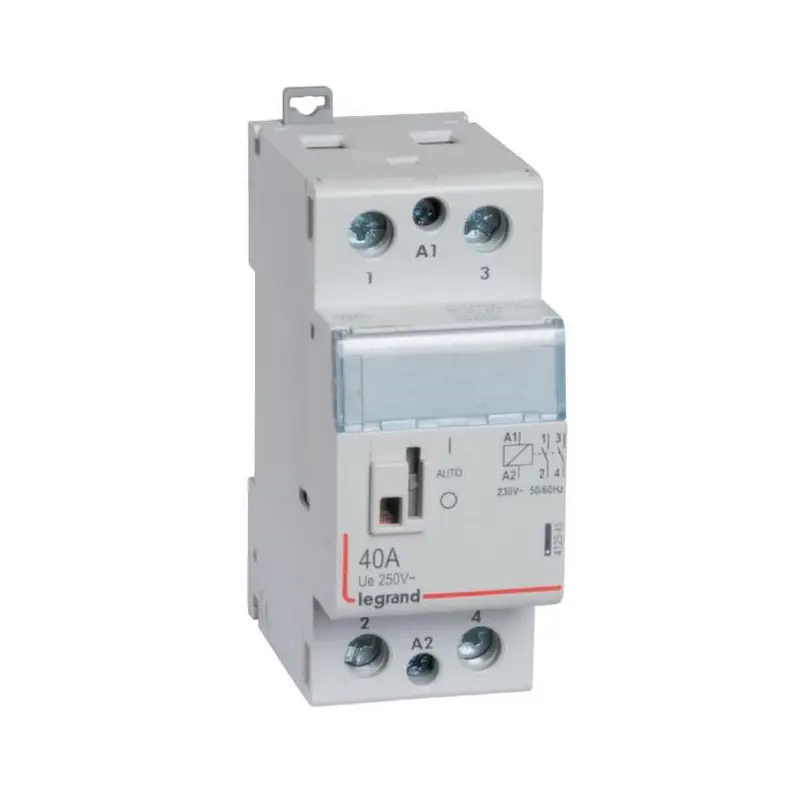 Contacteur de puissance avec commande manuelle Bipolaire 250 V~ 2 F 40