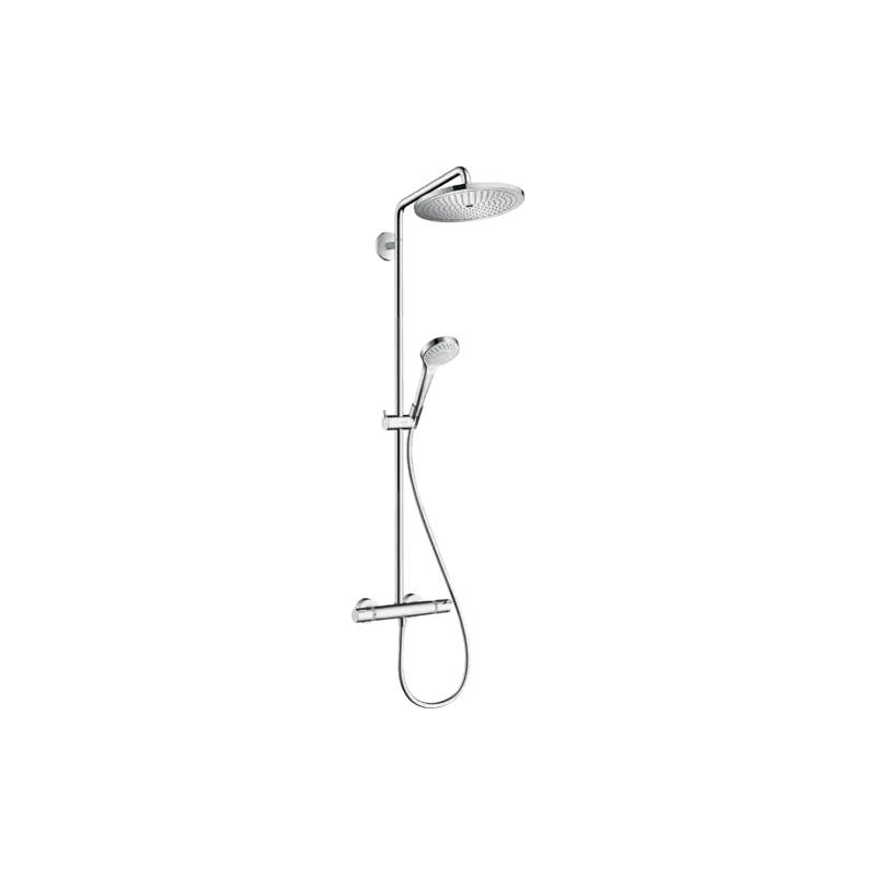 Colonne douche Croma Select S 280 mm 1 jet avec mitigeur thermostatiqu