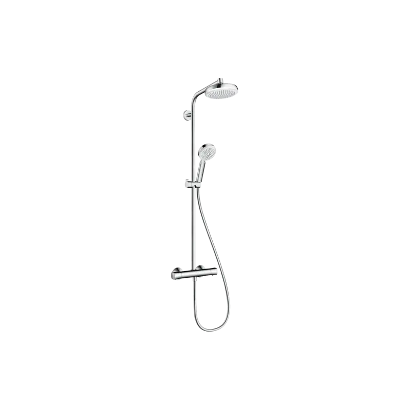 Colonne douche Crometta 1 jet EcoSmart mitigeur thermostatique blanc/c