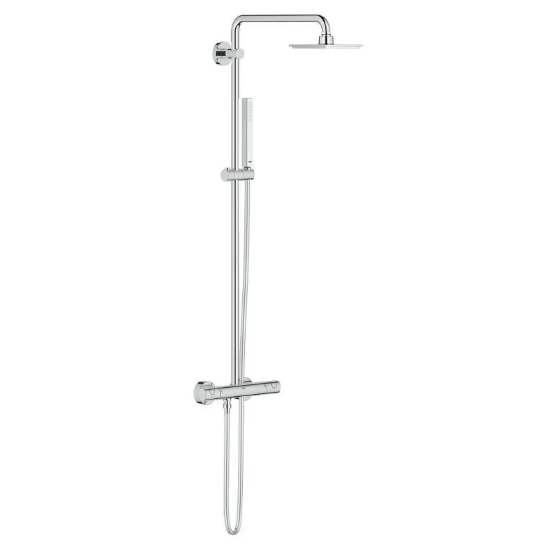 Colonne de douche thermostatique pour montage mural chromé Euphoria Sy