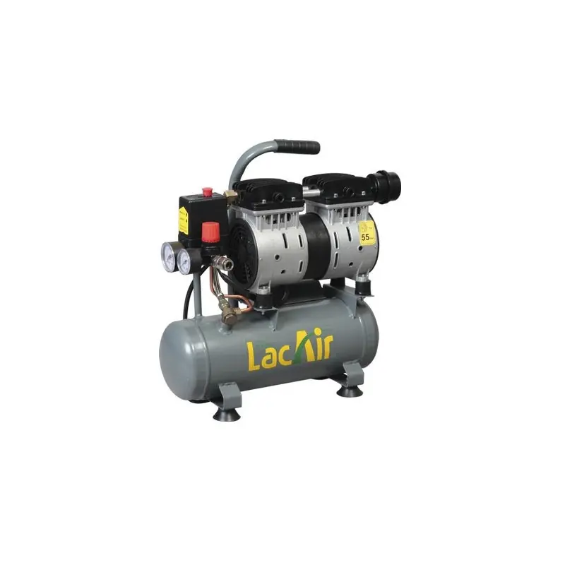 Compresseur Silent 6/6 SH sans huile 0,75CV monophasé 6,2m3/h 6L Lacme
