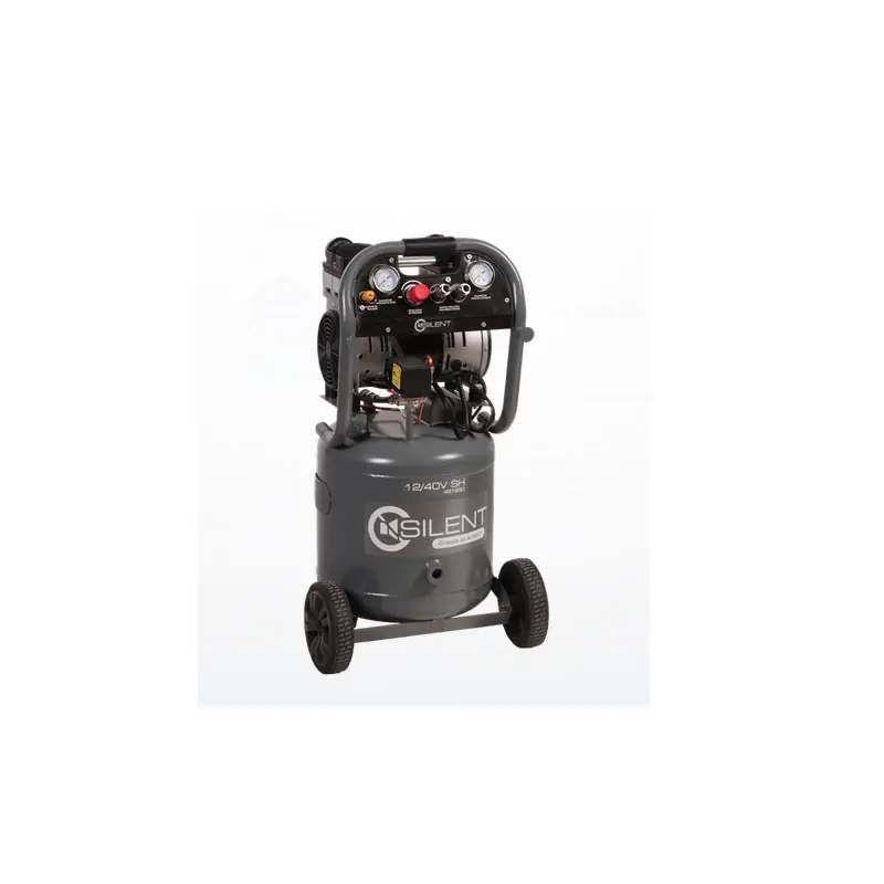 Compresseur Silent 12/40 V SH 1,5cv Mono 12,1m3/h 40L sans huile Lacme
