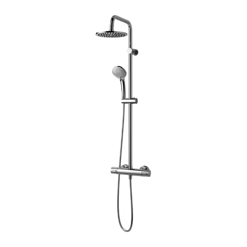 Colonne de douche thermostatique avec tête de douche et douchette CERA
