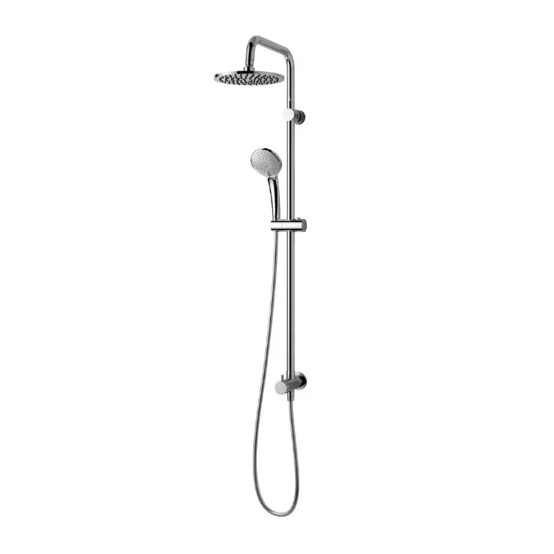 Colonne de douche avec pomme de tête 200 mm douchette manuelle 100 mm