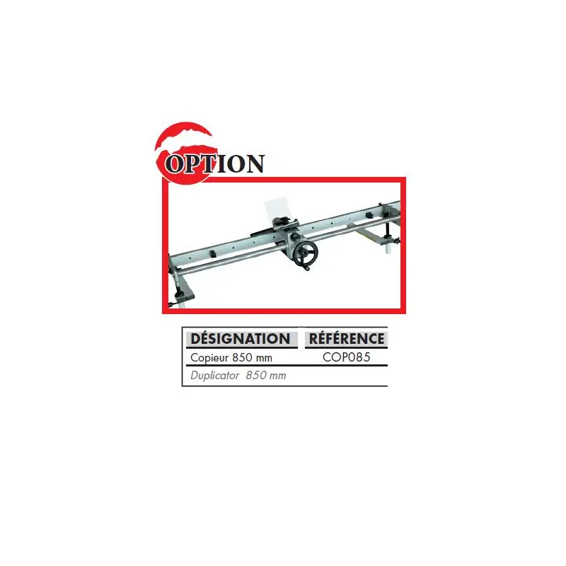 Copieur Pour Tour à Bois 850mm Cop085