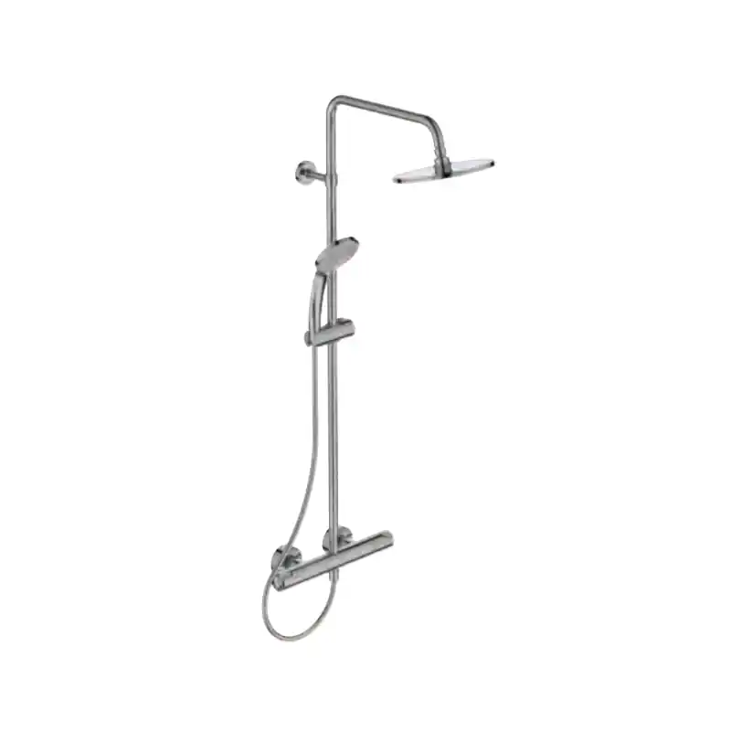 Colonne douche thermostatique Diam 20 cm chrome Okyris