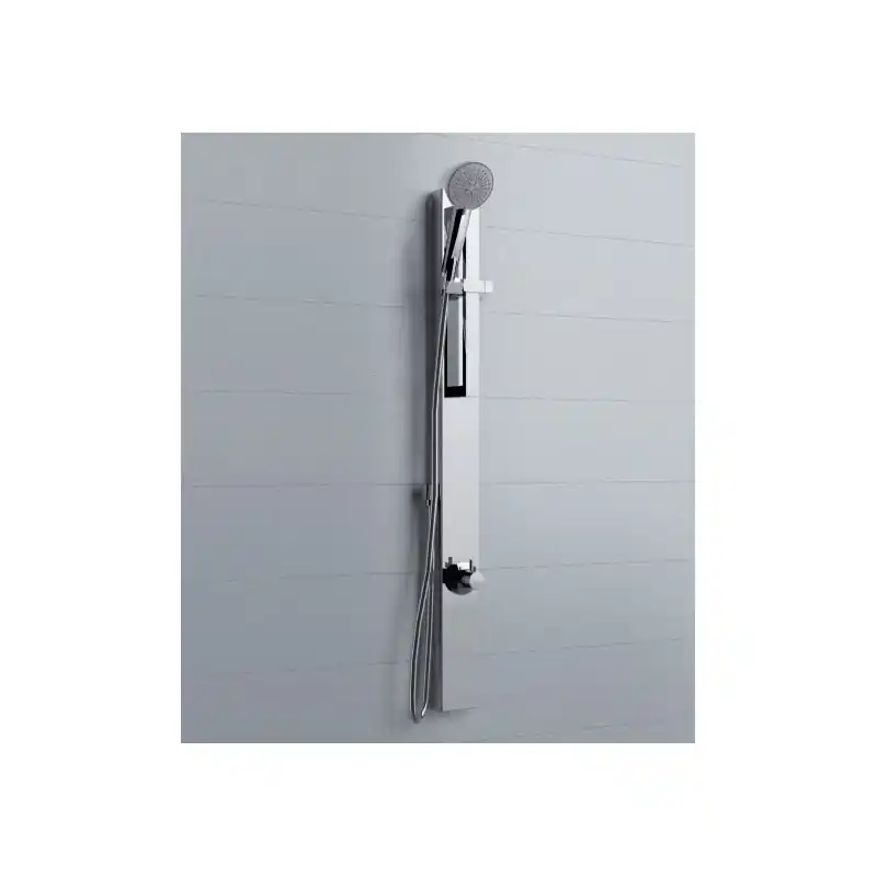 Colonne de douche fixée au panneau mitigeur mécanique 10 x H.118 cm