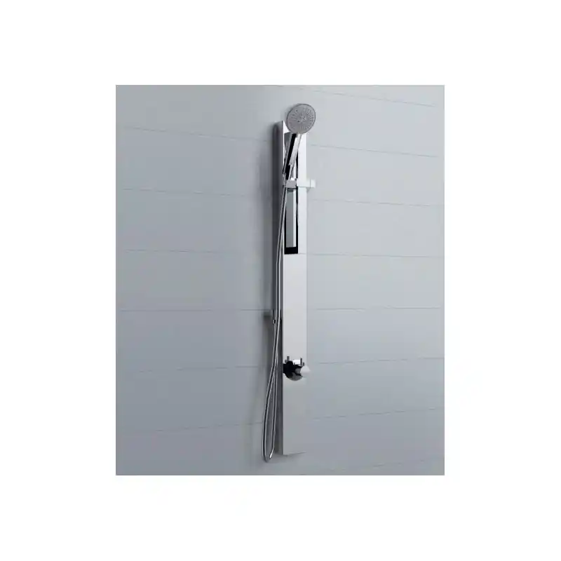 Colonne de douche fixée au mur mitigeur mécanique 10 x H.118 cm