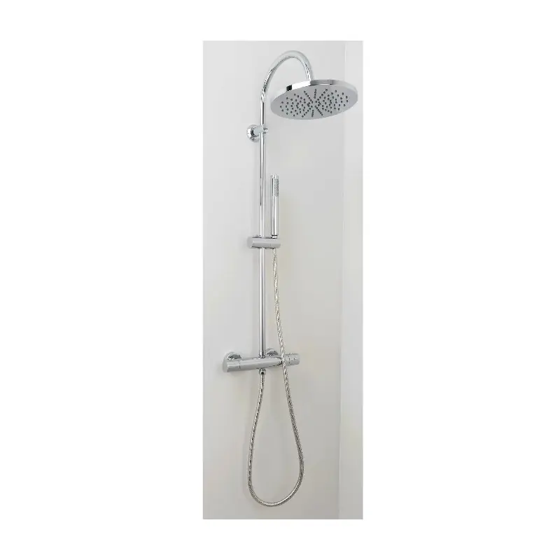 Colonne de douche avec thermostatique tête ronde extra plate monofonti