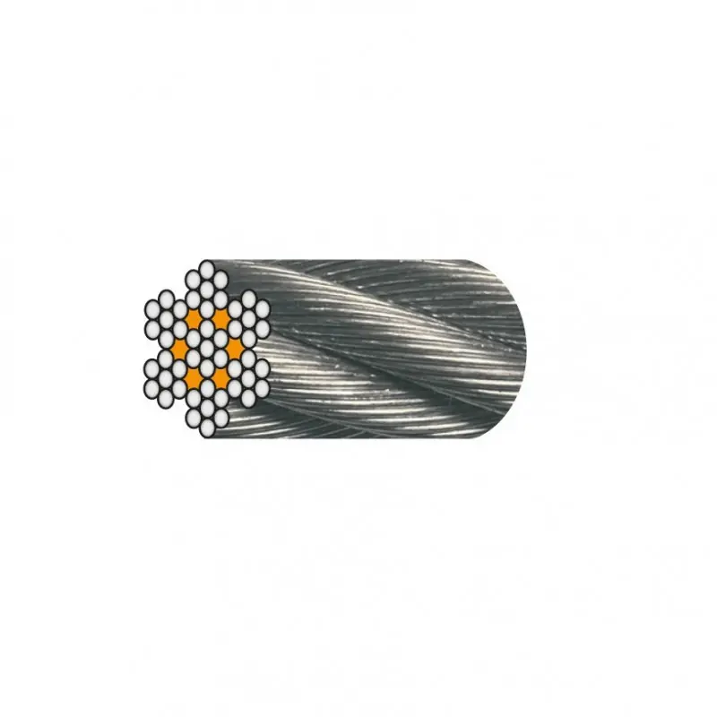 Câble D. 8 mm Galvanisé Ame Textile 1022HGA180