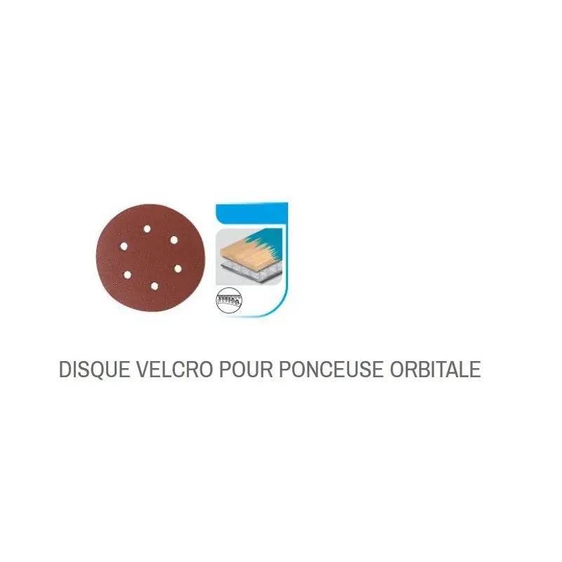 Disque Velcro 8 Trous D.115 Gr 120