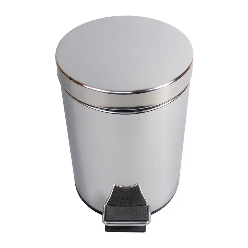 Poubelle à pédale en inox 5L