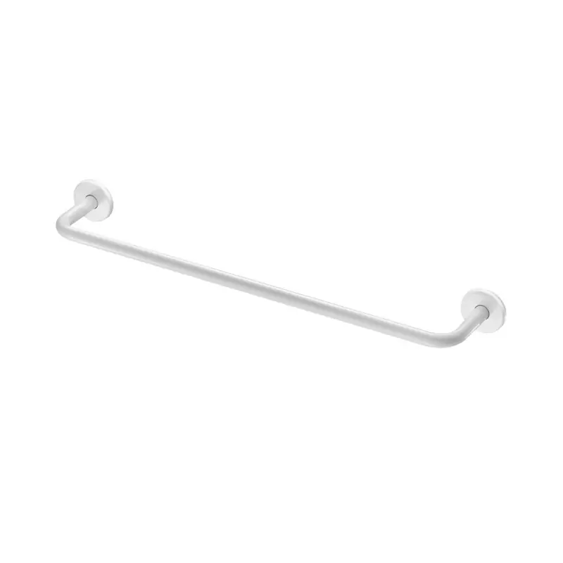 Porte-serviette 1 barre Diam 20 mm entraxe 600mm époxy blanc