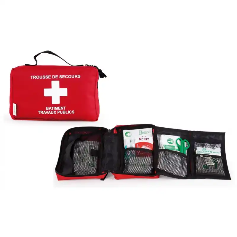 Trousse de secours BTP 1 à 5 personnes ASEP BTP 5 SOUPLE