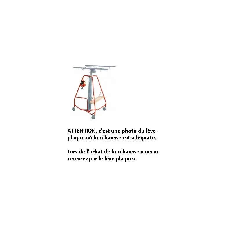 Réhausse de 50 cm pour lève plaques (Hauteur 3,10 ou 4,10 m) 8839096