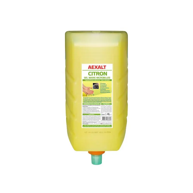 Gel mains microbilles spécial fortes salissures 4 L CITRON
