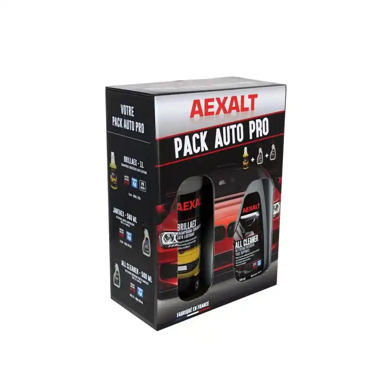 Pack nettoyant auto pro intérieur extérieur jantes