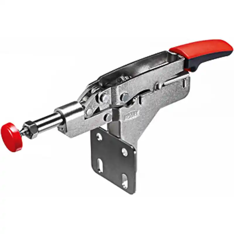 Sauterelle serrage horizontal 25mm bras ouvert platine fixation coudée