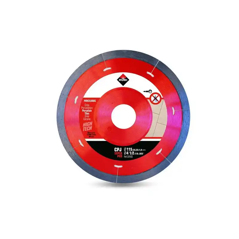 Disqueant grès porcelaine jante continue 115mmx222mm J-SLOT CPJ-115 SU