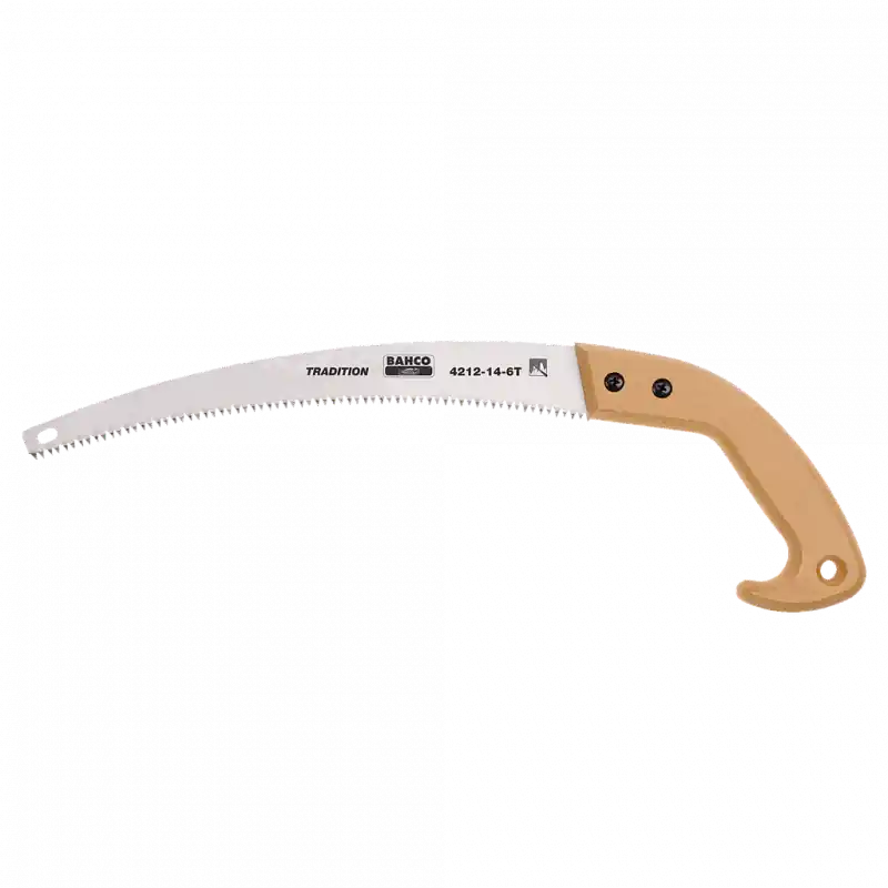 Scie arboricole à denture trempée 360 mm poignée en bois 4211-14-6T