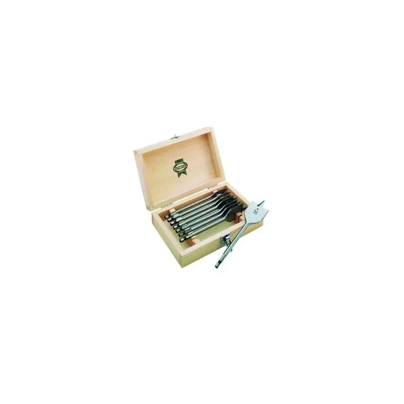 Coffret de 8 mèches à bois plates 7134107