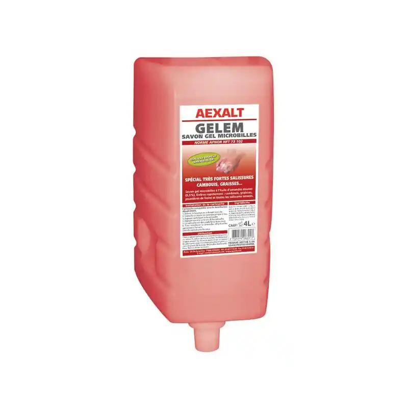Savon gel microbilles mécanicien 4 L GELEM